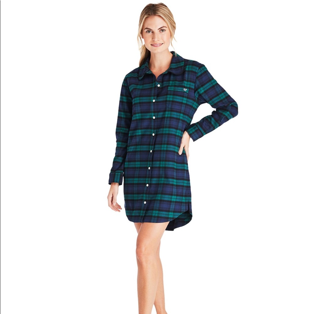 NWT Vineyard Vines Flannel Nightshirt